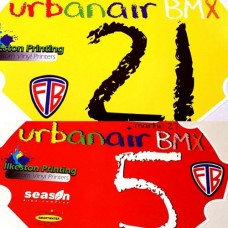 BMX Race Numberplate background decal